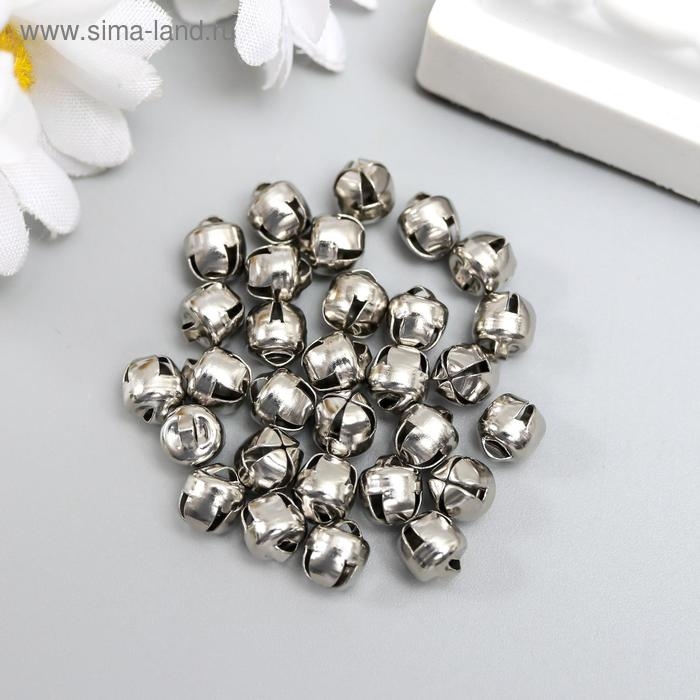 Набор декора для творчества металл Набор декора для творчества металл "Серебро" d=0,6 см набор 30 шт