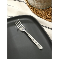 Вилка столовая детская &laquo;Колобок&raquo;, h=15 см, толщина 1,5 мм, цвет серебряный