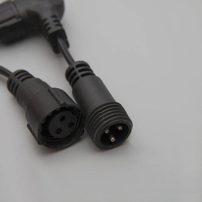 Гирлянда &laquo;Занавес&raquo; 2 &times; 1.5 м, IP44, УМС, тёмная нить, 360 LED, свечение белое, 220 В