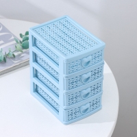 Мини - комод для мелочей 4 секции Доляна &laquo;Вязание&raquo;, 12,5&times;9&times;14,5 см, цвет МИКС