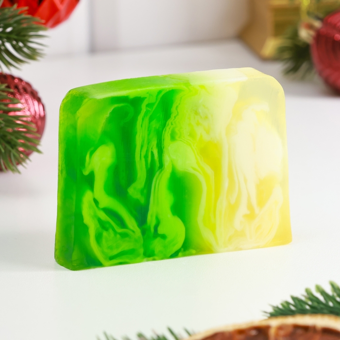 Новый год Мыло СПА - уход для бани и сауны "Яблоко в карамеле" 80 г