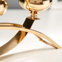 Подсвечник металл, стекло на 3 свечи "Зеркало души" золото 22,5х41,5х8,5 см Подсвечник металл, стекло на 3 свечи "Зеркало души" золото 22,5х41,5х8,5 см