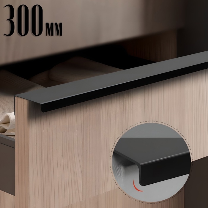 Ручка CAPPIO RT001BL, L=300 мм, м/о 256 мм, цвет черный Ручка CAPPIO RT001BL, L=300 мм, м/о 256 мм, цвет черный