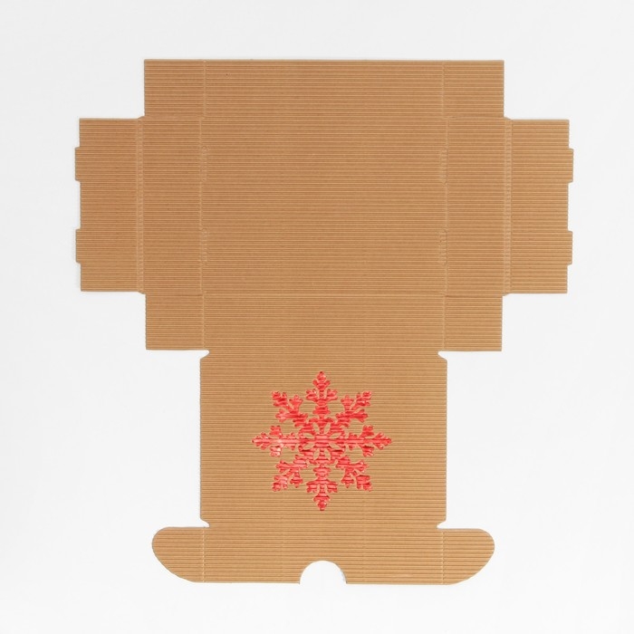 Коробка подарочная новогодняя складная рифлёная &laquo;В новый год&raquo;, 21 х 15 х 5 см, Новый год