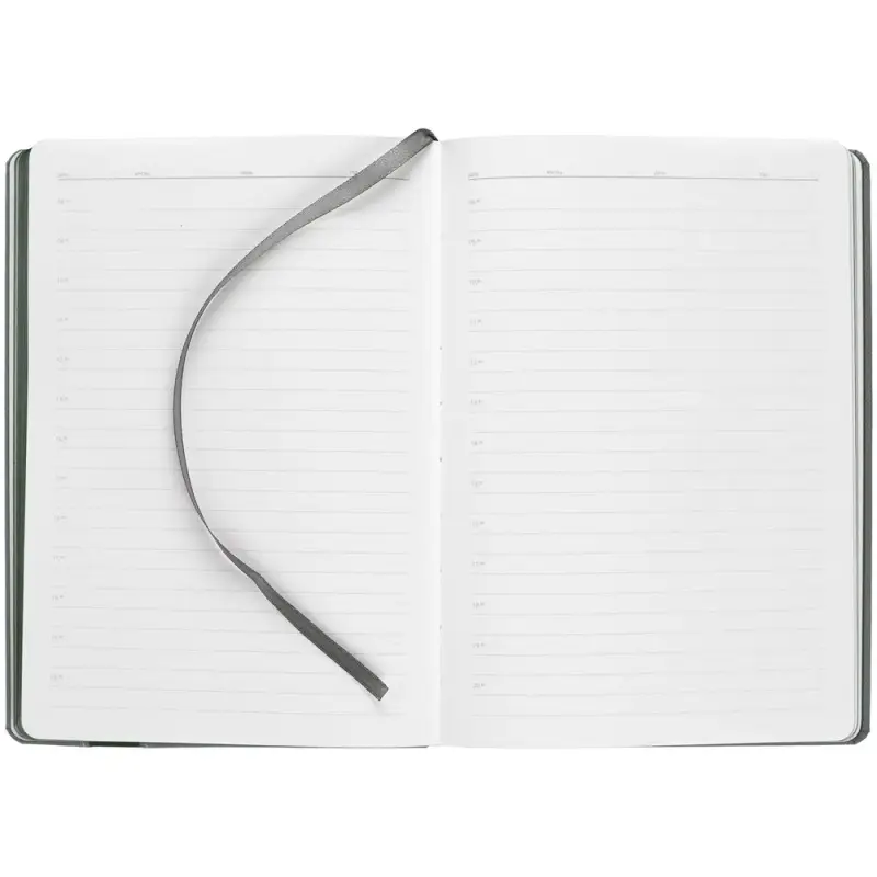 Ежедневник Rubikon на заказ, недатированный серо-зеленый