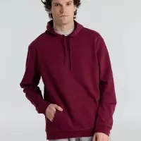 Толстовка с капюшоном унисекс Hoodie, бордовая, размер S Толстовка с капюшоном унисекс Hoodie, бордовая, размер S
