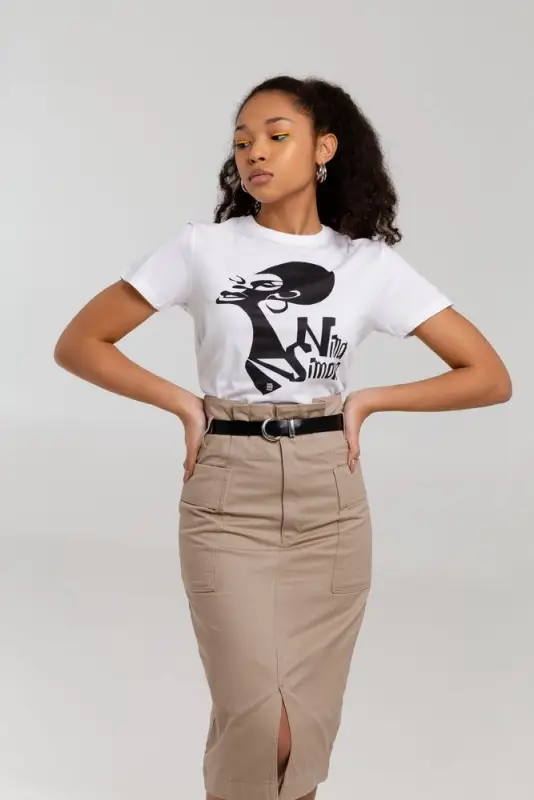 Футболка женская &laquo;Меламед. Nina Simone&raquo;, белая, размер L