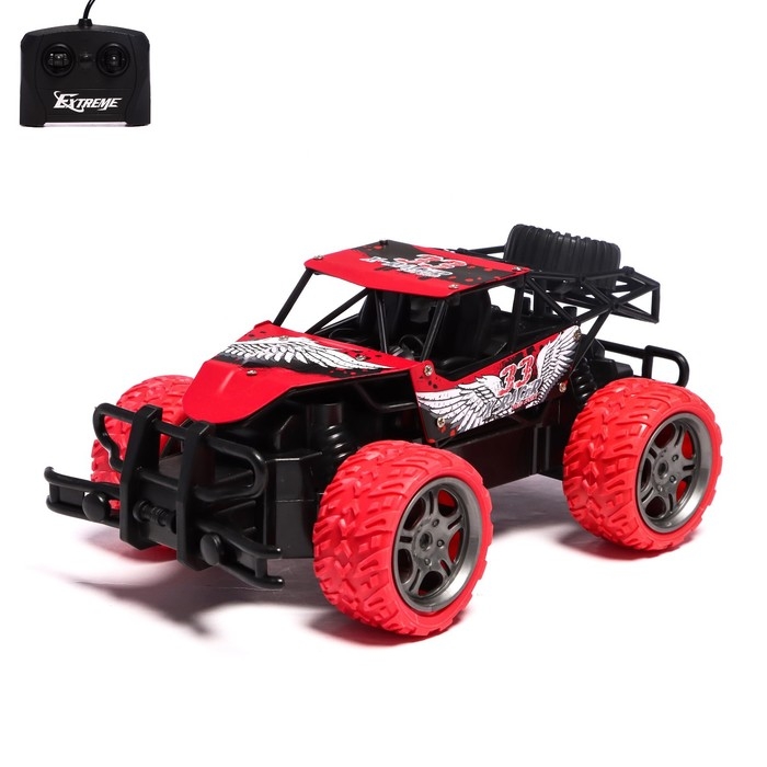 Джип радиоуправляемый «Багги», 1:18, работает от батареек, цвет красный Джип радиоуправляемый «Багги», 1:18, работает от батареек, цвет красный