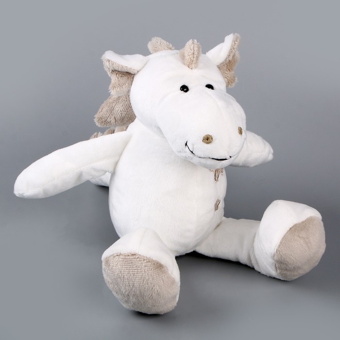 Мягкая игрушка &laquo;Дракоша со звёздами&raquo;, 18 см, цвет белый