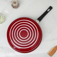 Сотейник &laquo;Эксперт&raquo;, 3,5 л, d=26 см, пластиковая ручка, стеклянная крышка, антипригарное покрытие, цвет бордовый