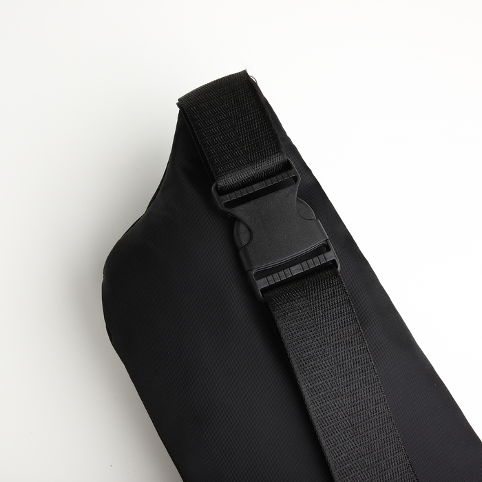 Поясная сумка на молнии, 2 наружных кармана, цвет чёрный Поясная сумка на молнии, 2 наружных кармана, цвет чёрный