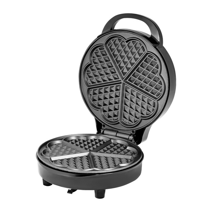 Вафельница электрическая Galaxy LINE GL 2987, 1200 Вт, антипригарное покрытие, чёрно-серая