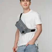 Поясная сумка Tabby, серая Поясная сумка Tabby, серая