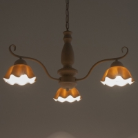 Люстра "Лукреция" 3хЕ27 40Вт белый 69х69х37-72 см BayerLux Люстра "Лукреция" 3хЕ27 40Вт белый 69х69х37-72 см BayerLux