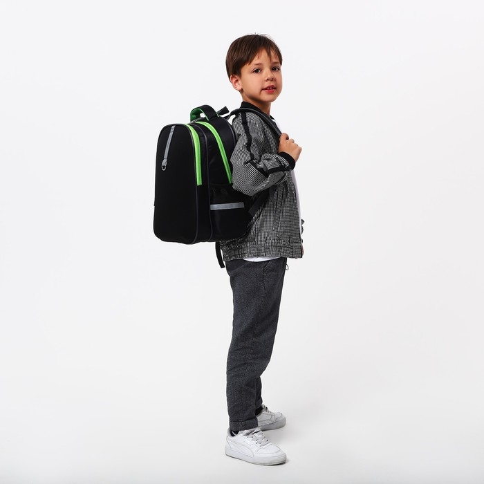 Рюкзак каркасный школьный Calligrata "Классика", 39 х 30 х 14 см