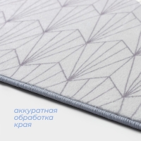 Коврик для дома SAVANNA Gold, 50×80 см, цвет серый Коврик для дома SAVANNA Gold, 50×80 см, цвет серый