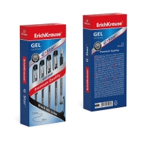 Ручка гелевая ErichKrause G-Star Classic, узел 0.5 мм, резиновый держатель, чернила чёрные, длина линии письма 600 метров Ручка гелевая ErichKrause G-Star Classic, узел 0.5 мм, резиновый держатель, чернила чёрные, длина линии письма 600 метров