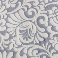 Покрывало хлопковое Этель &laquo;Узоры&raquo; 150х240&plusmn;5 см, цвет серый, 100%хлопок, 300гр/м2