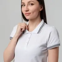 Рубашка поло женская Virma Stripes Lady, белая, размер L
