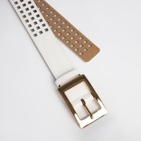 Ремень женский, ширина 4 см, цвет белый Ремень женский, ширина 4 см, цвет белый