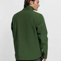 Куртка софтшелл мужская Race Men, темно-зеленая, размер S