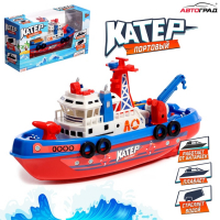 Катер &laquo;Городская Гавань&raquo;, плавает, стреляет водой, работает от батареек