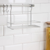 Рейлинговая система для кухни Tekno-tel, 6 предметов, цвет хром Рейлинговая система для кухни Tekno-tel, 6 предметов, цвет хром