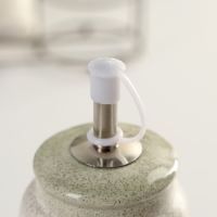 Набор керамический для специй и масел &laquo;Домик в деревне&raquo;, 4 предмета: солонка 115 мл, перечница 115 мл, бутыль для масла 350 мл, бутыль для уксуса 350 мл