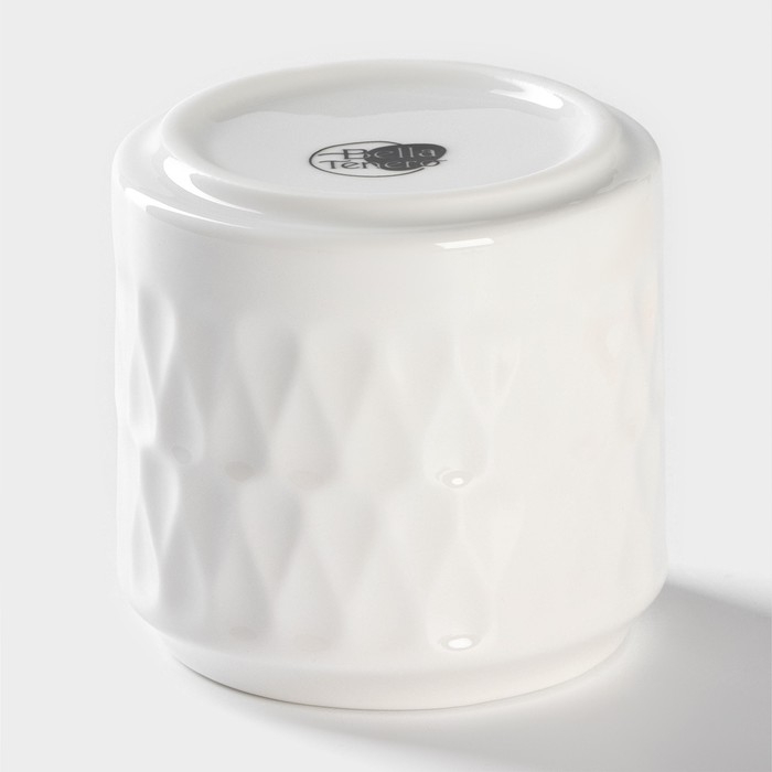 Набор банок фарфоровых для сыпучих продуктов с ложками на бамбуковой подставке BellaTenero «Герда», 2 предмета: 300 мл, цвет белый Набор банок фарфоровых для сыпучих продуктов с ложками на бамбуковой подставке BellaTenero «Герда», 2 предмета: 300 мл, цвет белый