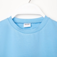 Футболка детская Basic line цвет голубой, рост 98