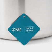 Кастрюля из нержавеющей стали Hanna Knövell HoReCa, 40 л, толщина 0,8 мм, 201 сталь, с крышкой Кастрюля из нержавеющей стали Hanna Knövell HoReCa, 40 л, толщина 0,8 мм, 201 сталь, с крышкой