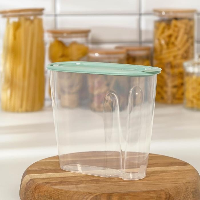 Ёмкость для сыпучих продуктов, 1.5 л, цвет фисташковый Ёмкость для сыпучих продуктов, 1.5 л, цвет фисташковый