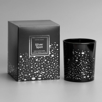 Свеча ароматическая "Silver Spot", ежевика, чёрный стакан Свеча ароматическая "Silver Spot", ежевика, чёрный стакан