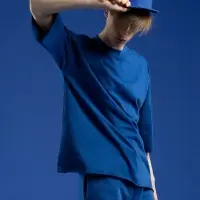 Футболка унисекс T1, синяя, размер XL/XXL