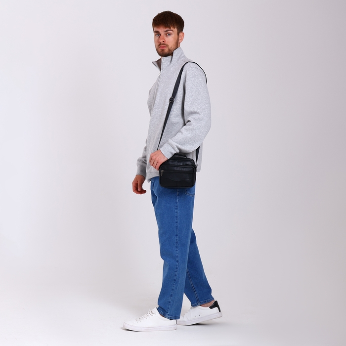 Сумка мужская, цвет чёрный Сумка мужская, цвет чёрный