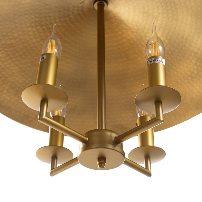 Светильник потолочный "Шиндлер" бронзовый 4х40Вт, Е27, 76х76х49 см