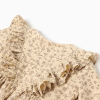 Платье для девочки MINAKU: Cotton collection цвет бежевый, рост 122 см Платье для девочки MINAKU: Cotton collection цвет бежевый, рост 122 см