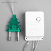 Гирлянда &laquo;Нить&raquo; 5 м с насадками &laquo;Ёжики цветные&raquo;, IP20, прозрачная нить, 30 LED, свечение мульти, 8 режимов, 220 В