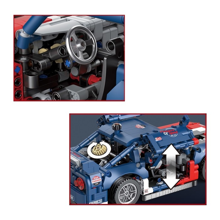 Конструктор Техно GT-RR34, 1197 деталей Конструктор Техно GT-RR34, 1197 деталей