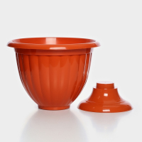 Кашпо уличное на ножке &laquo;Жасмин&raquo;, 18 л, цвет коричневый