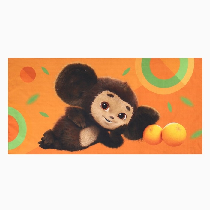 Полотенце Чебурашка, цв. оранжевый, 70х140 см, 100% хл, вафля 160 г/м2 Полотенце Чебурашка, цв. оранжевый, 70х140 см, 100% хл, вафля 160 г/м2