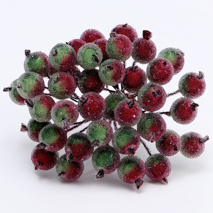 Новый год! Декоративные ягодки, 7 &times; 6 &times; 7 см, 40 ягод