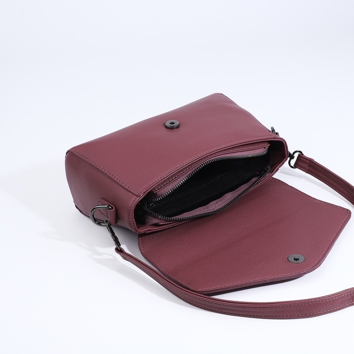 Сумка-мессенджер на магните, цвет розовый