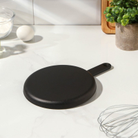 Сковорода блинная чугунная &laquo;Круг&raquo;, d=18 см, чугунная ручка