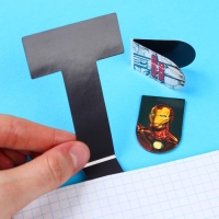 Открытка с магнитными закладками "Настоящему герою", MARVEL, 3 шт. Открытка с магнитными закладками "Настоящему герою", MARVEL, 3 шт.