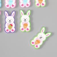 Декор для творчества дерево "Кролик с яйцом" набор 10 шт 4х1,8 см Декор для творчества дерево "Кролик с яйцом" набор 10 шт 4х1,8 см