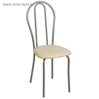 Стул "Венский 2", Серебристый металлик/Молочный Стул "Венский 2", Серебристый металлик/Молочный