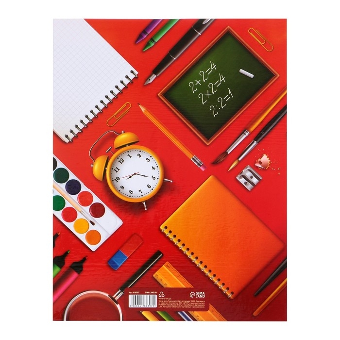 Папка школьная на кольцах &laquo;Портфолио ученика начальной школы&raquo;, без разделителей, 24,5 х 32 см.