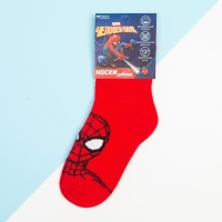 Носки для мальчика «Человек-Паук», MARVEL, 20-22 см, цвет красный Носки для мальчика «Человек-Паук», MARVEL, 20-22 см, цвет красный