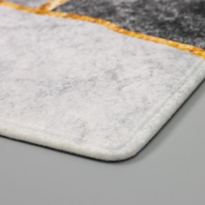 Коврик для дома Доляна «Камень», 40×60 см, цвет серый Коврик для дома Доляна «Камень», 40×60 см, цвет серый